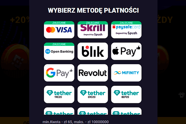 Wybierz system płatności